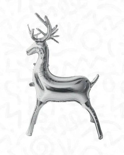 Silver Reindeer Foil Balloon 20 in.