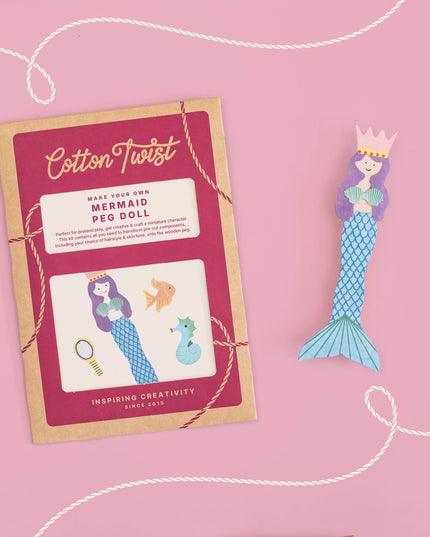 Make Your Own Mermaid Peg Doll