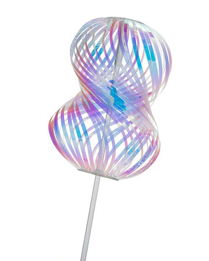 Colorful wind spinner on a white background