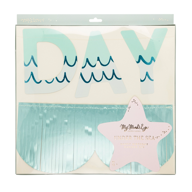 Decorative paper set with 'My Mind's Eye' branding featuring a starfish and ocean-themed design.