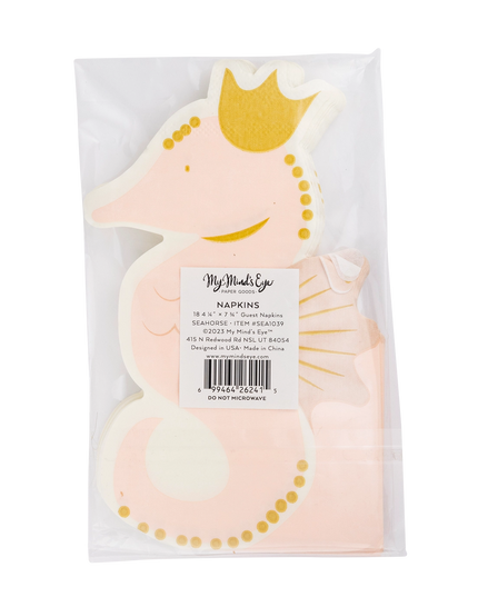 Packaged napkins with a princess design on a white background