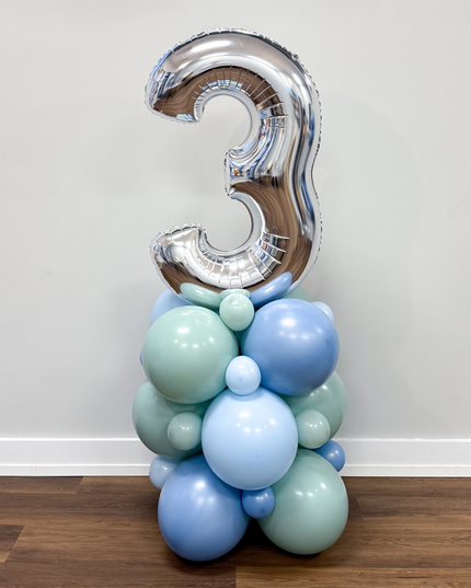 Custom Birthday # Balloon Stack