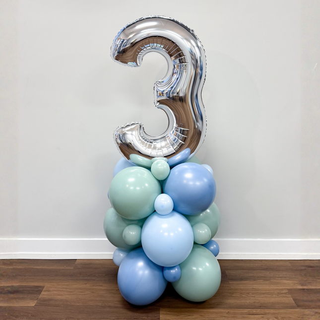Custom Birthday # Balloon Stack
