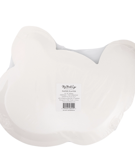 Mermaid Shaped Paper Plate