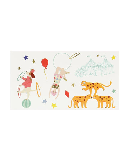 Circus Temporary Tattoos