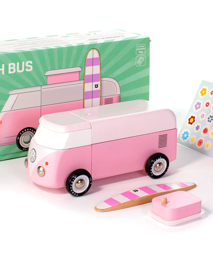 VW Beach Bus - Pink by Candylab