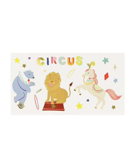 Circus Temporary Tattoos
