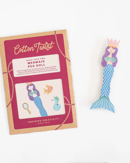 Make Your Own Mermaid Peg Doll