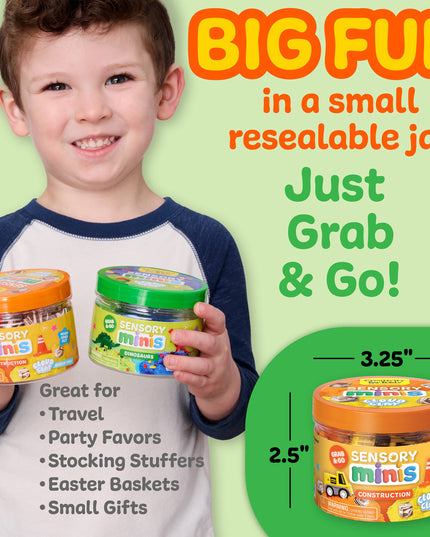 Sensory Mini Play Kit Construction Jar
