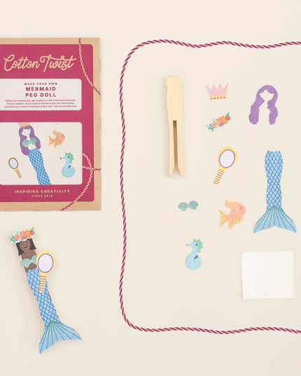 Make Your Own Mermaid Peg Doll
